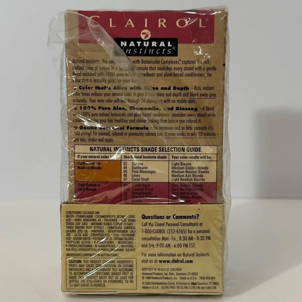 Clairol Natural Instincts 09N Coastal Dune-Dark Neutral Blonde Level 2